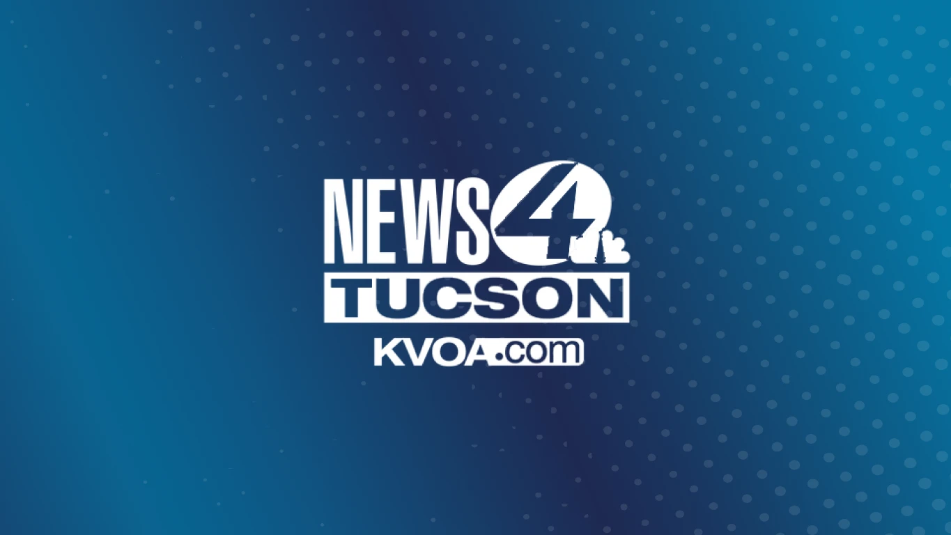 White News4 Tucson KVOA Logo on blue background