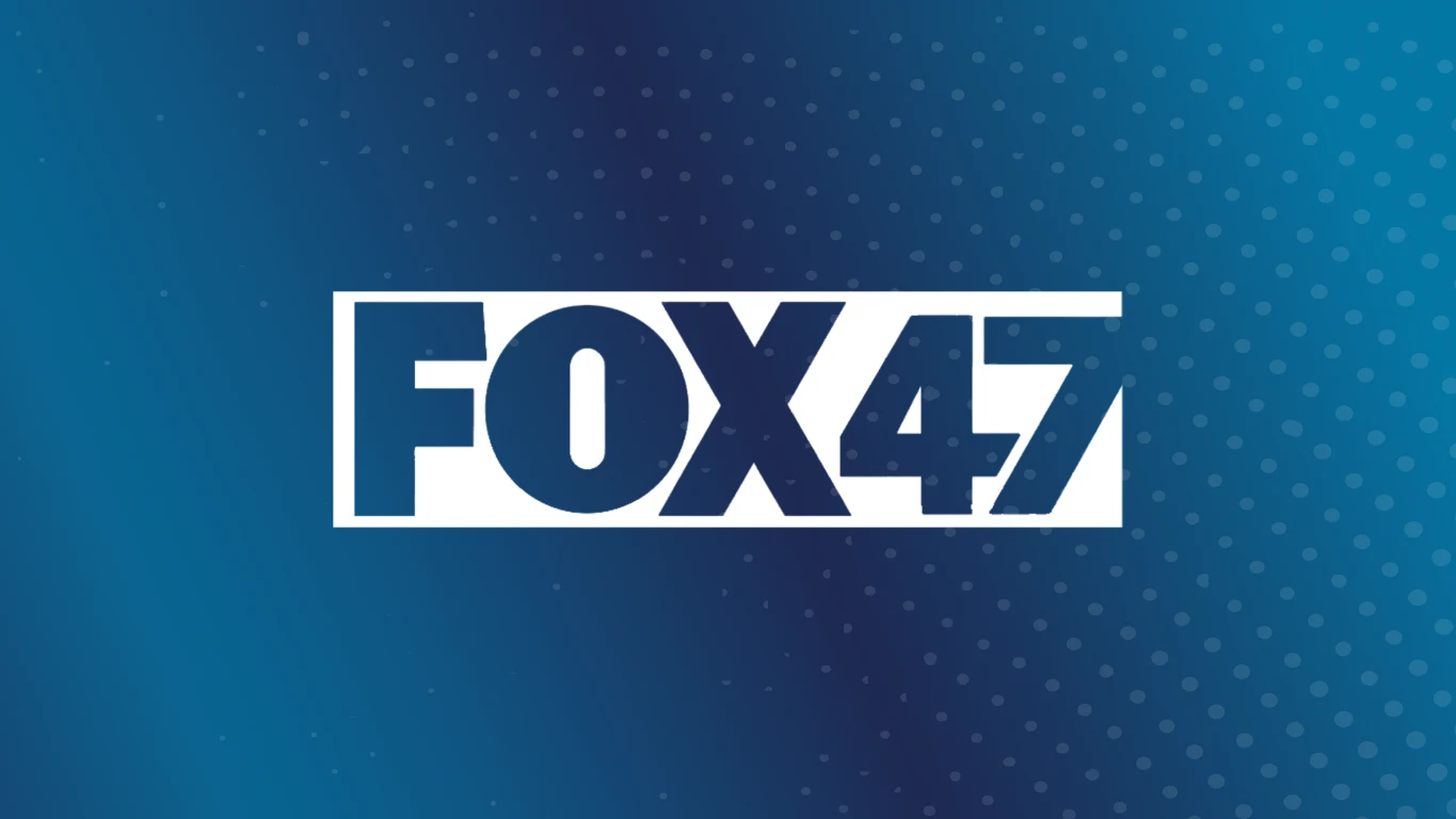 White FOX47 Logo on blue background